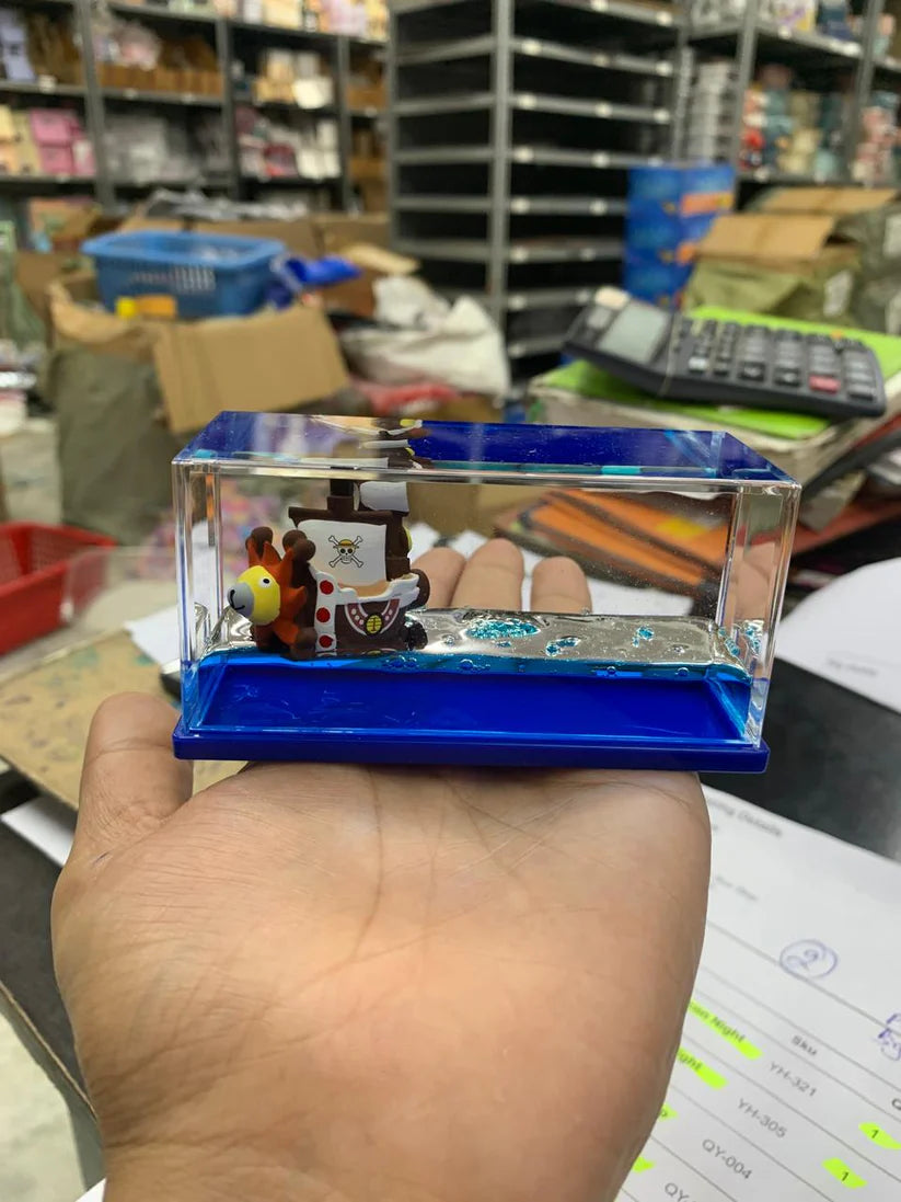 Luffy Ship Small In Blue Water showpiece