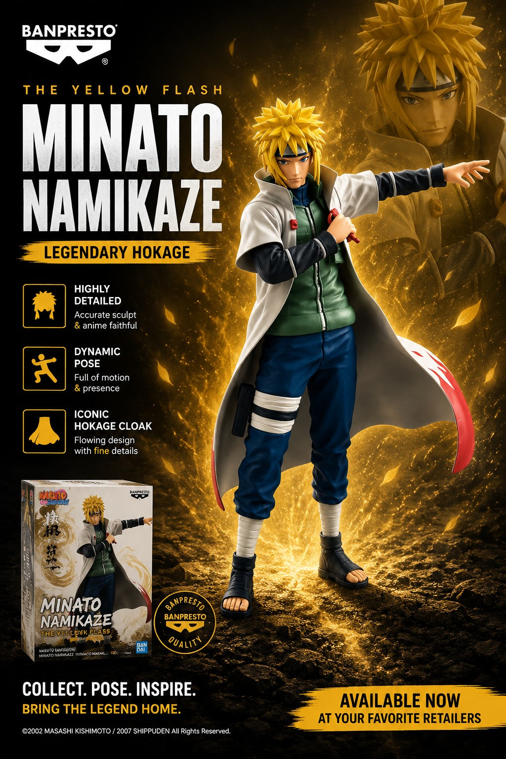 Namikaze Minato (Fourth Hokage) | Naruto: Shippuden | Banpresto