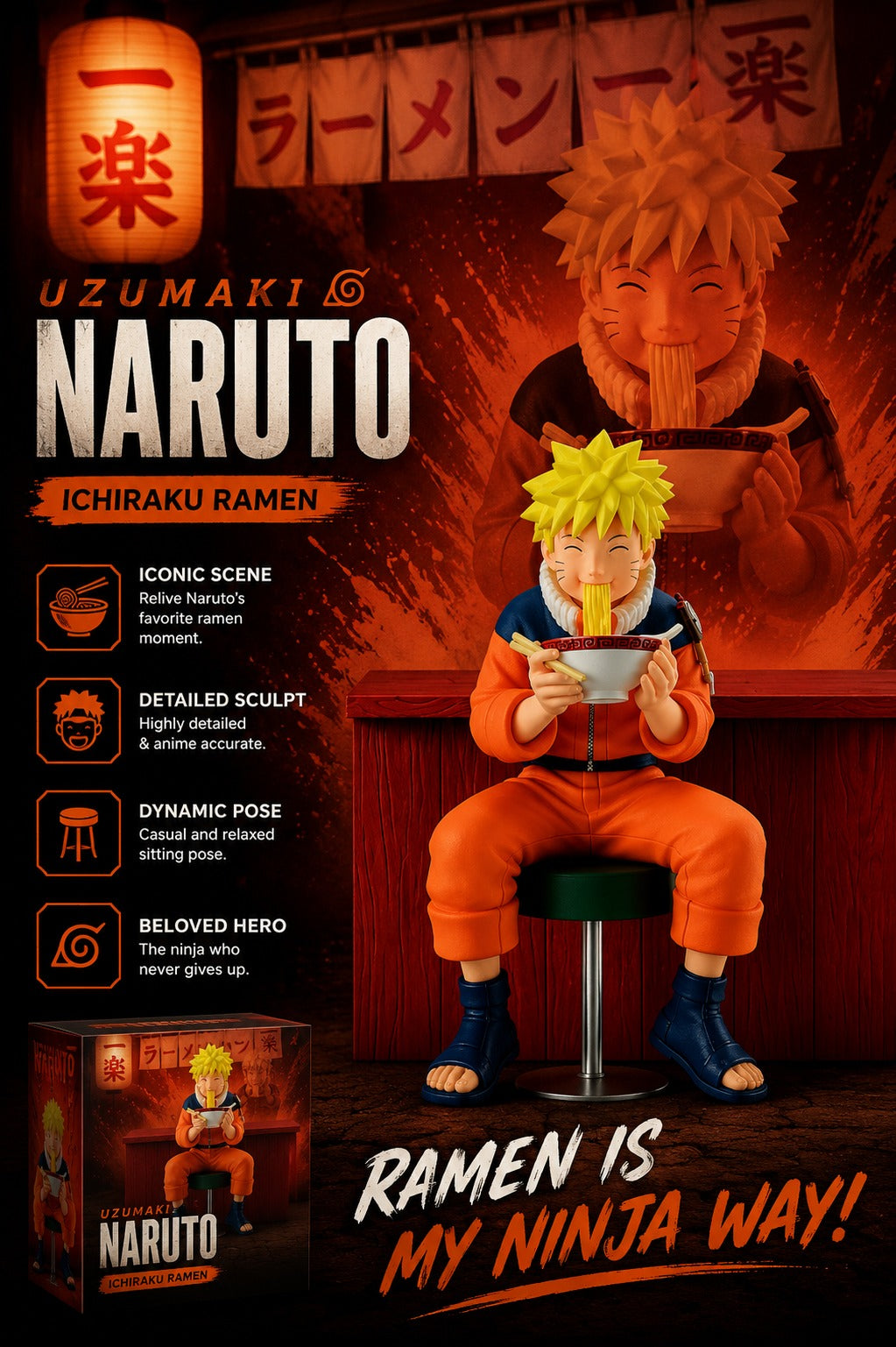 Uzumaki Naruto | Naruto: Shippuden | Ichiraku | Banpresto